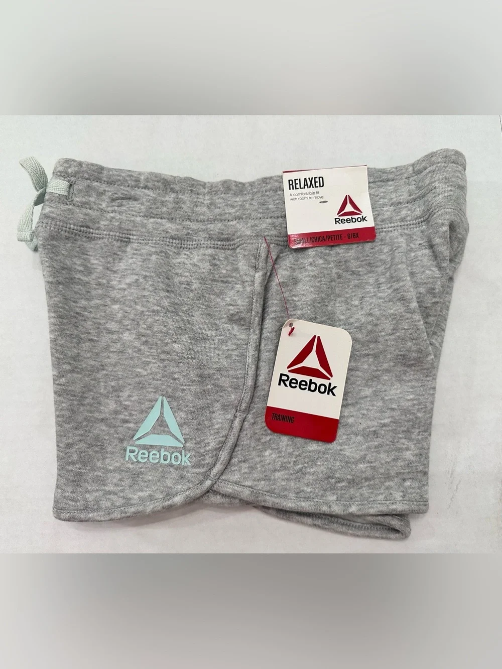 2 Pairs of Girls Reebok French Terry Shorts Size S-6/6x NWT's